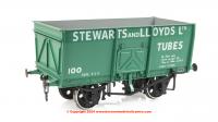 7F-041-007 Dapol 14 Ton Slope Sided Mineral Wagon Green - Stewart & Lloyd - 100